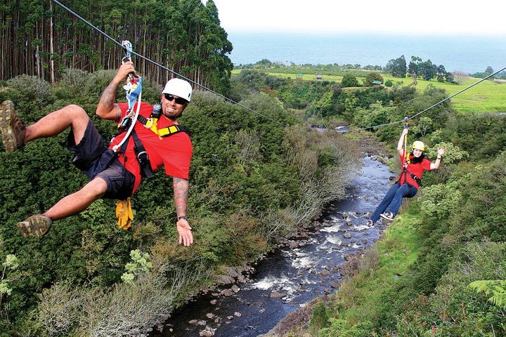 Big Island: 9-Line Waterfall Zipline Experience - photo