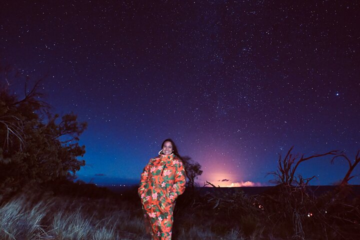 Stargazer under the Milky Way